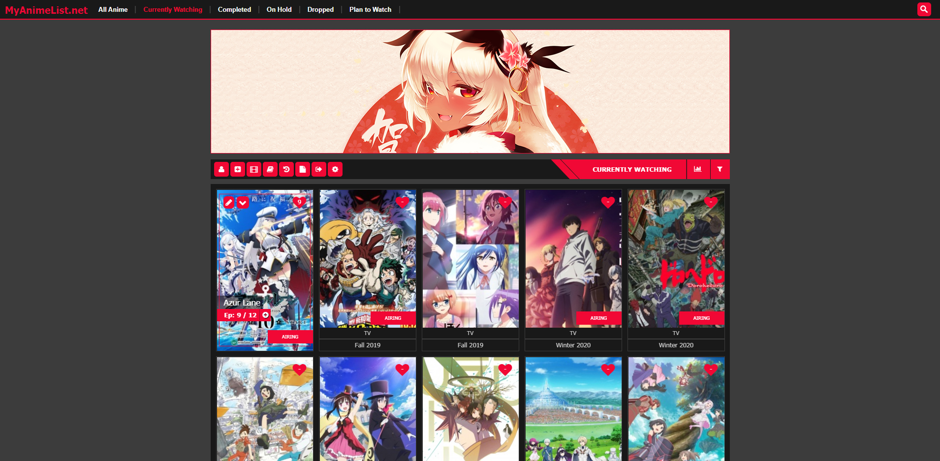 Eorzea Collection CSS theme for MyAnimeList | MyAnimeList-CSS